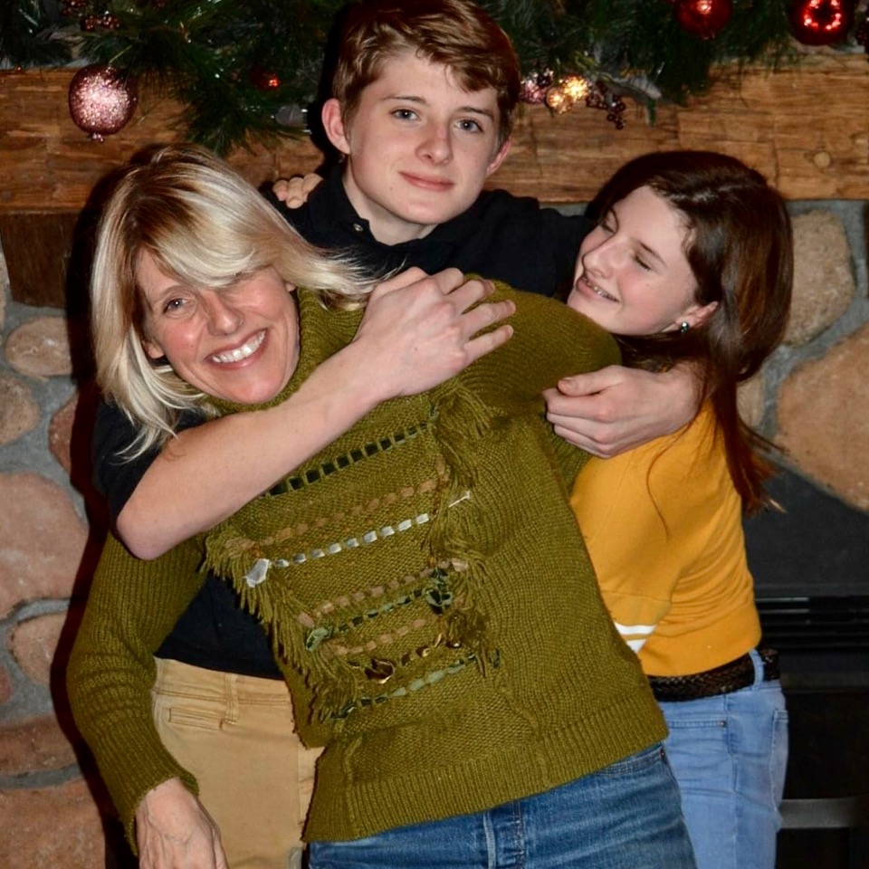 Susan Hoopes with her kids.