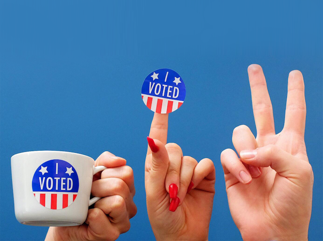 (add)ventures voter finger stickers