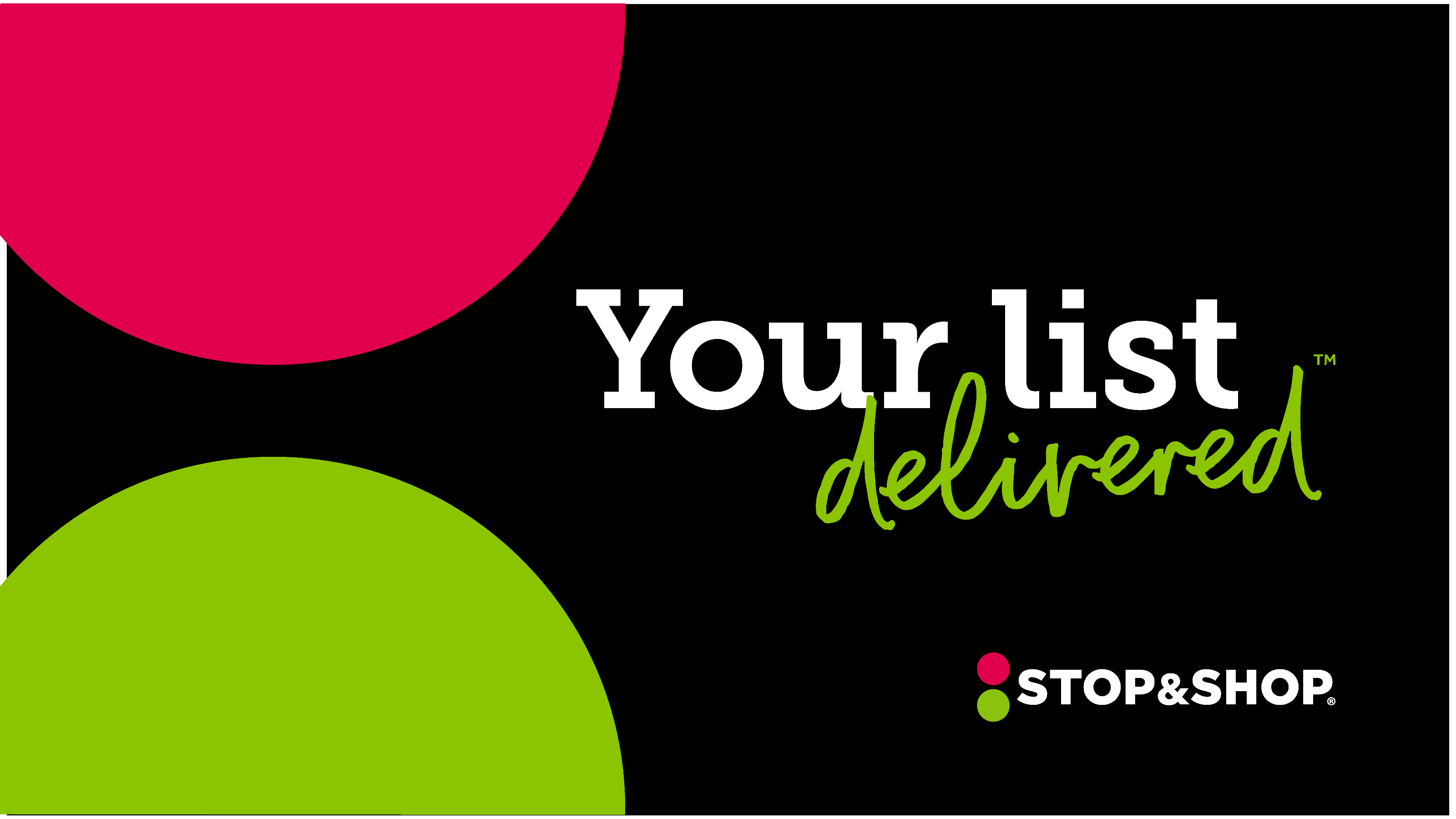 Stop & Shop Your List Delivered