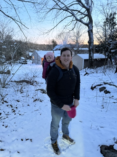 Caleb Walker and his daughter.