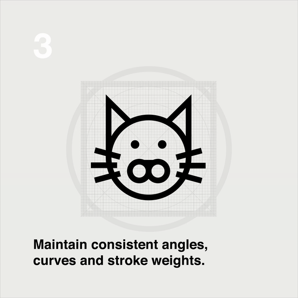 animated gif tip 3 maintain consistent angles, curves and stroke weights